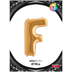 Letter F Gold 40 inch - Kikajoy (1)