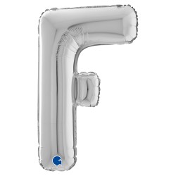 Letter F Silver 26 inch - 2