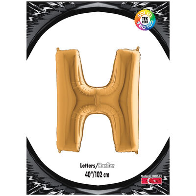 Letter H Gold 40 inch - 2