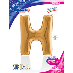 Letter H Gold 40 inch - Grabo