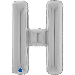 Letter H Silver 26 inch - 2