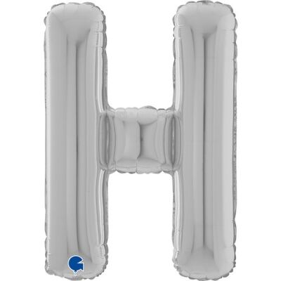 Letter H Silver 26 inch - 2