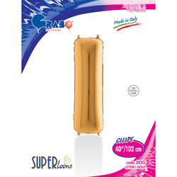 Letter I Gold 40 inch - Grabo