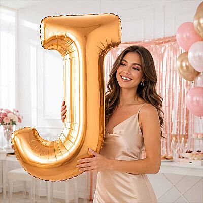 Letter J Gold 40 inch - 1