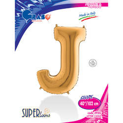 Letter J Gold 40 inch - Grabo