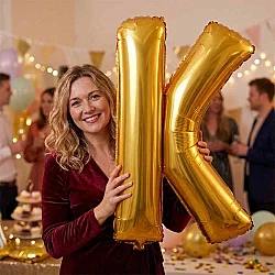 Letter K Gold 40 inch - 1