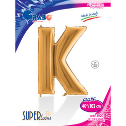 Letter K Gold 40 inch - Grabo