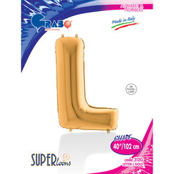 Letter L Gold 40 inch - Grabo