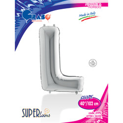 Letter L Silver 40 inch - Grabo