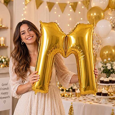 Letter M Gold 40 inch - 1