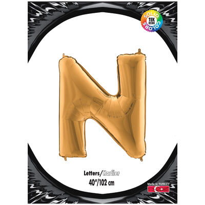 Letter N Gold 40 inch - 1