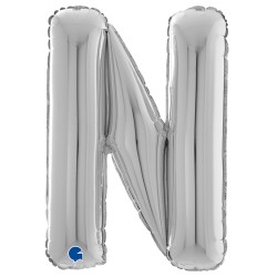 Letter N Silver 26 inch - 2