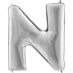 Letter N Silver 40 inch - Grabo (1)