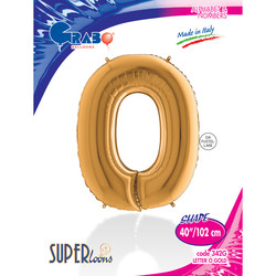 Letter O Gold 40 inch - Grabo