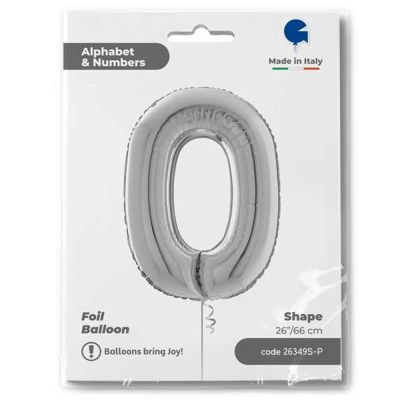 Letter O Silver 26 inch - 1