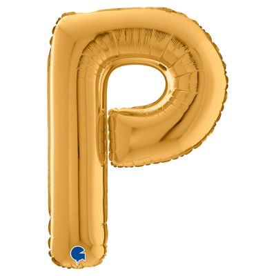 Letter P Gold 26 inch - 2