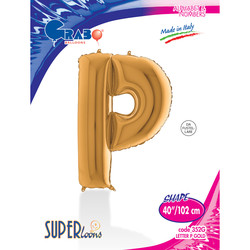 Letter P Gold 40 inch - Grabo