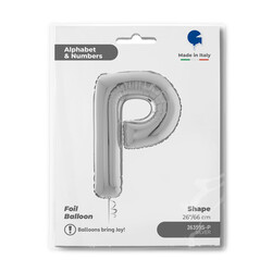 Letter P Silver 26 inch - 1