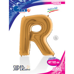 Letter R Gold 40 inch - Grabo