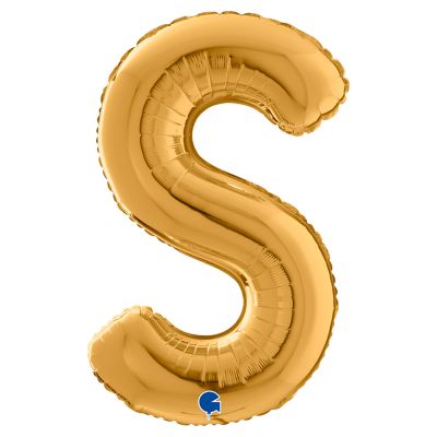 Letter S Gold 26 inch - 2