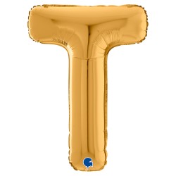 Letter T Gold 26 inch - 2
