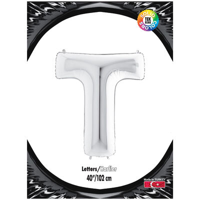 Letter T Silver 40 inch - 1