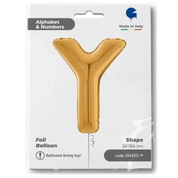 Letter Y Gold 26 inch - 1