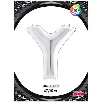 Letter Y Silver 40 inch - 1