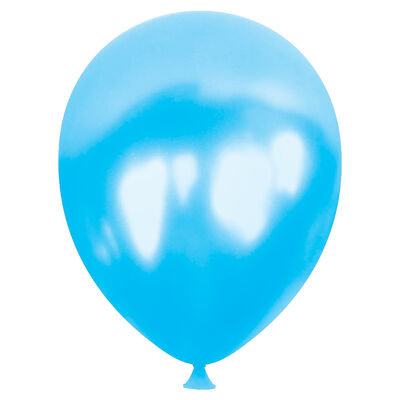 Light Blue Metallic Balloons 5