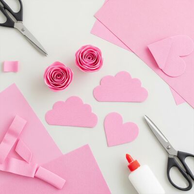 Light Pink Crepe Papers - 1