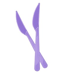 Lila Plastik Bıçak - 1