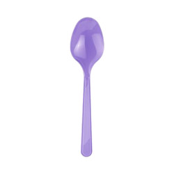 Lila Plastik Kaşık - Kikajoy (1)