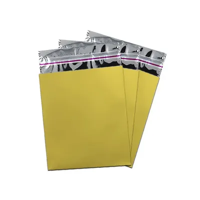 Luxury Metallic Gold Mailing Box 25x35 - 1