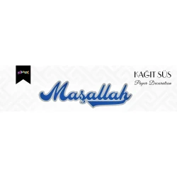 Maşallah Metalik Lüks Kaligrafik Afiş No:2 - 1