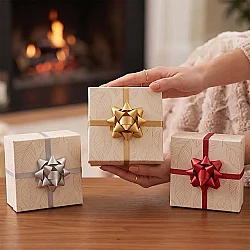 Matte Metallic Mixed Color Gift Bows - No:2 - 1