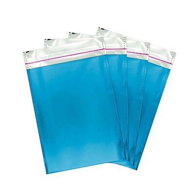 Metallic Blue Foil Mailing Bags 17x25 - 1