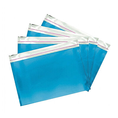 Metallic Blue Foil Mailing Bags 50x70 - 1