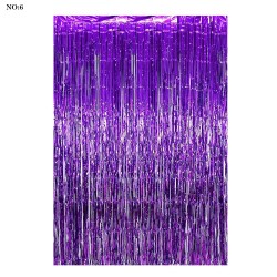 Metallic Foil Fringe Curtain - (1)