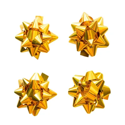 Metallic Gold Gift Bows - No:5 - 2