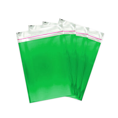 Metallic Green Foil Mailing Bags 20x35 - 1