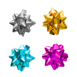 Metallic Mixed Color Gift Bows - No:2 - 2