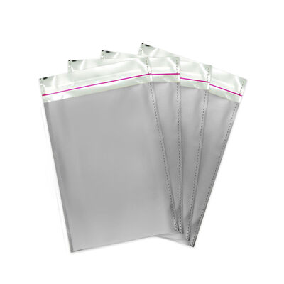 Metallic Silver Foil Mailing Bags 25x35 - 1