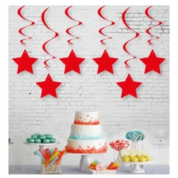 Metallic Star Paper Swirl Decoration - 1