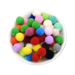 Mini Multi Color Pompoms - Kikajoy (1)
