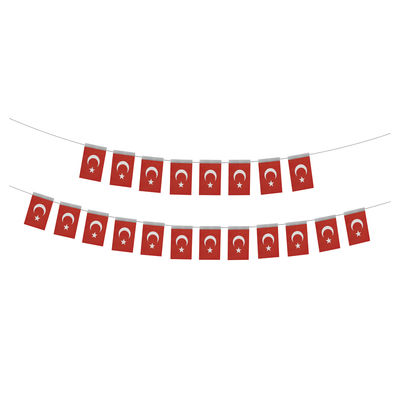 Mini Turkish Flag Garland - Moon Star - 2