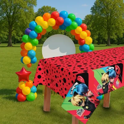 Miraculous Super Heroez Plastic Table Cover - 1