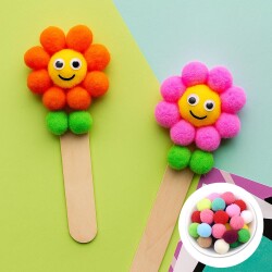 Multi Color Pompoms - Kikajoy