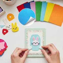 Multi-Color Self-Adhesive Craft Felt Sheets - 1