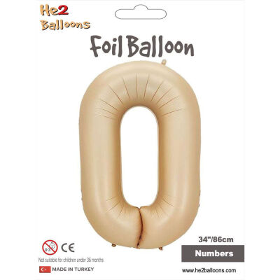 Number 0 Caramel 34 inch - 1