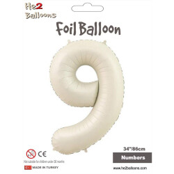 Number 9 Cream 34 inch - 